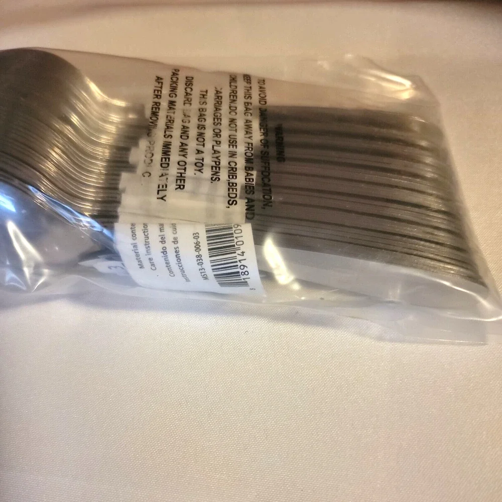 Mainstays Stainless Steel Dinner Spoons Lot of 10 sets of 3 = 30 Spoons NWT